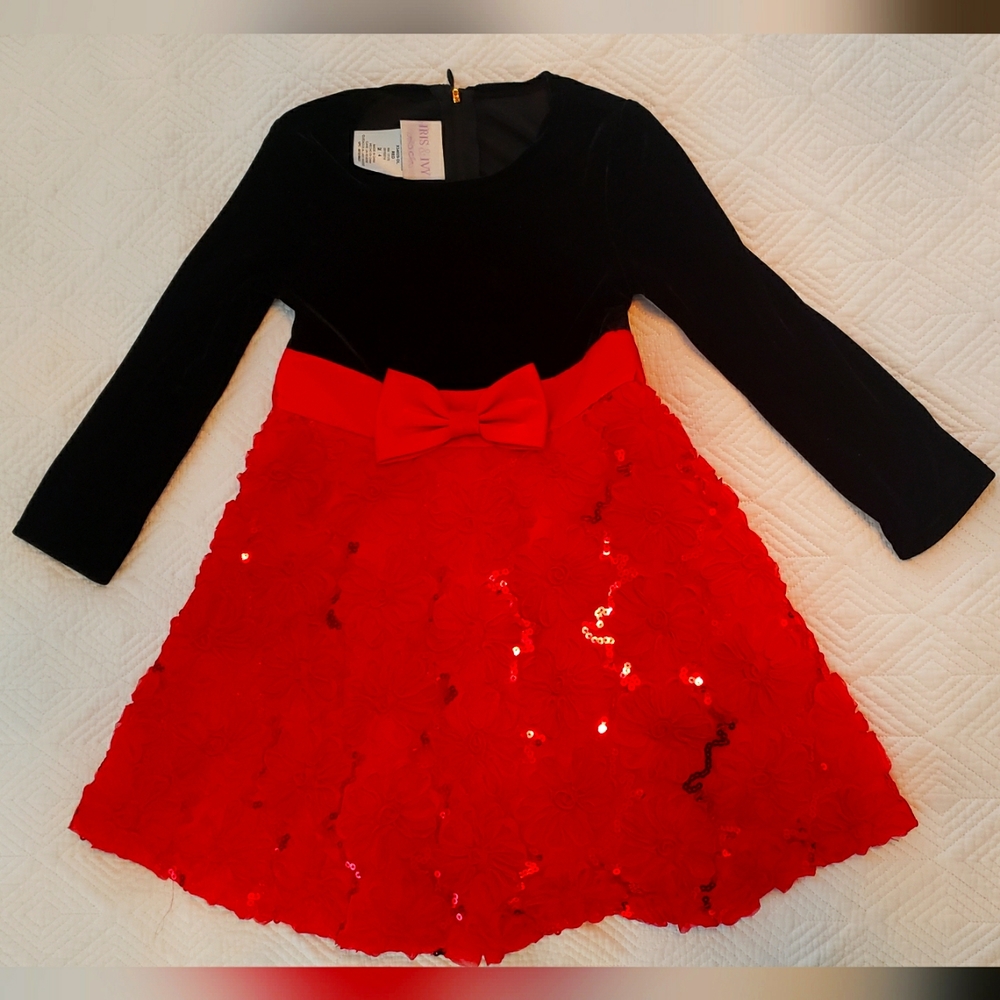 Iris & Ivy Girls 4T special occasion Holiday Christmas dress